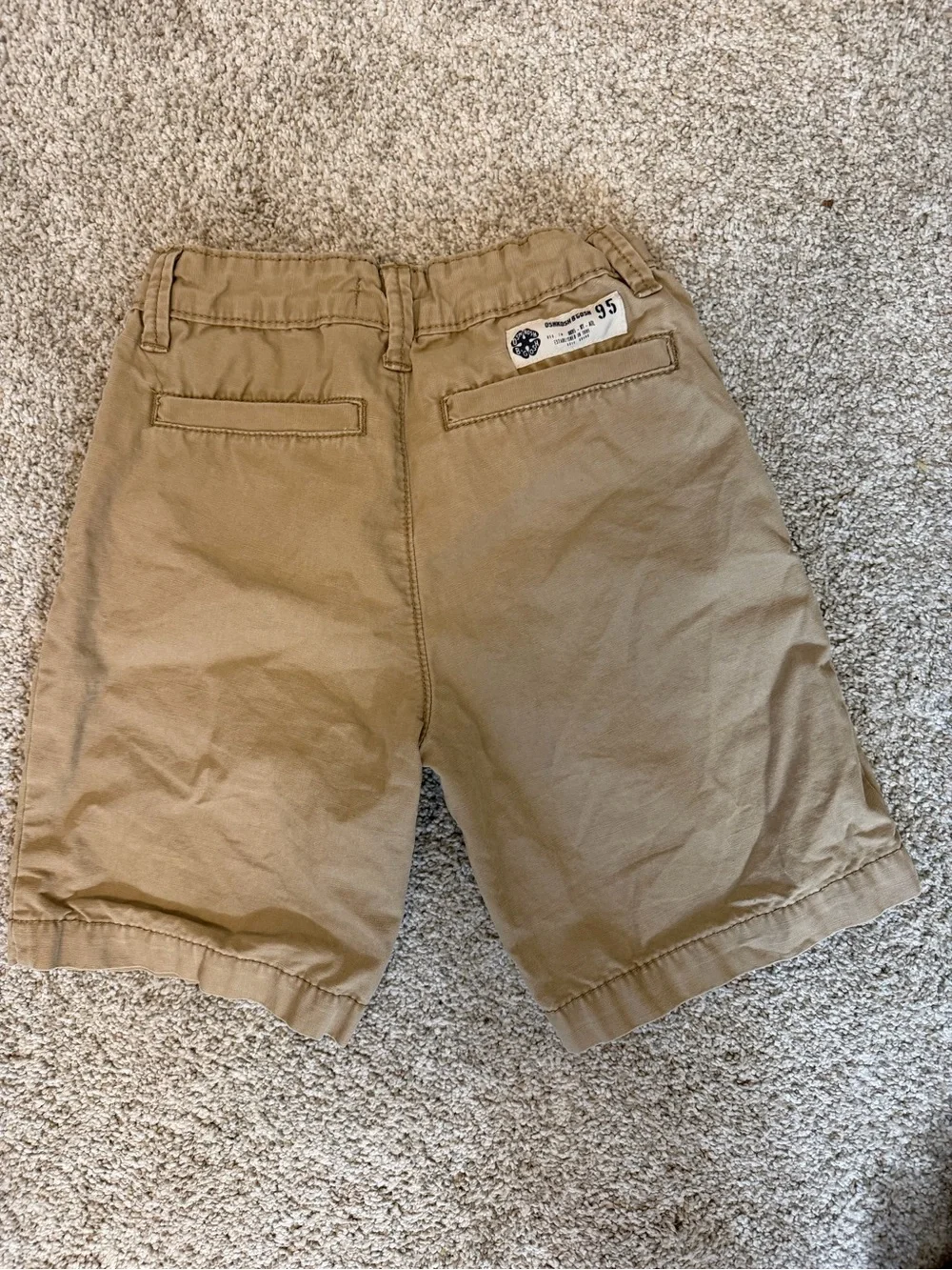 OshKosh B'gosh Boys' Tan Flat-Front Cotton Shorts